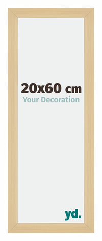 Mura MDF Cornice 20x60cmcm Acero Decorativo Davanti Dimensione | Yourdecoration.it