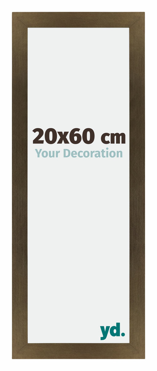 Mura MDF Cornice 20x60cmcm Bronzo Decorativo Davanti Dimensione | Yourdecoration.it
