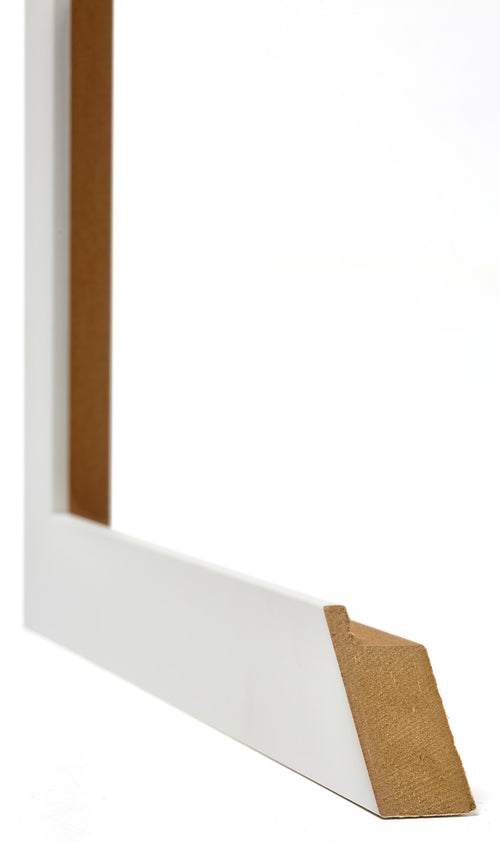 Mura MDF Cornice 21x29 7cm Bianco Opaco Dettaglio Intersezione | Yourdecoration.it