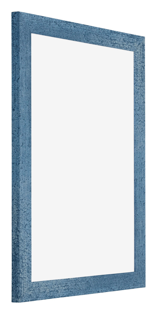 Mura MDF Cornice 24x32cm Blu Acceso Spazzato Davanti Obliquo | Yourdecoration.it