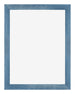 Mura MDF Cornice 24x32cm Blu Acceso Spazzato Davanti  | Yourdecoration.it