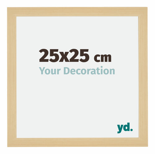 Mura MDF Cornice 25x25cm Acero Decorativo Davanti Dimensione | Yourdecoration.it