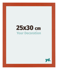 Mura MDF Cornice 25x30cm Arancione Davanti Dimensione | Yourdecoration.it
