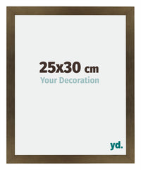 Mura MDF Cornice 25x30cm Bronzo Decorativo Davanti Dimensione | Yourdecoration.it