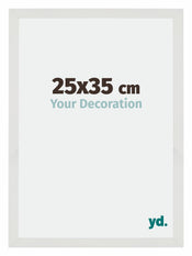 Mura MDF Cornice 25x35cm Bianco Opaco Davanti Dimensione | Yourdecoration.it