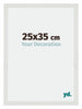 Mura MDF Cornice 25x35cm Bianco Opaco Davanti Dimensione | Yourdecoration.it