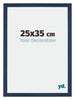 Mura MDF Cornice 25x35cm Blu Scuro Spazzato Davanti Dimensione | Yourdecoration.it
