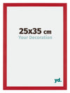 Mura MDF Cornice 25x35cm Rosso Davanti Dimensione | Yourdecoration.it