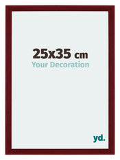 Mura MDF Cornice 25x35cm Vino Rosso Spazzato Davanti Dimensione | Yourdecoration.it