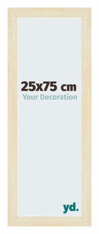 Mura MDF Cornice 25x75cm Blu Oro Fondente Davanti Dimensione | Yourdecoration.it