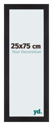 Mura MDF Cornice 25x75cm Blu Scuro Spazzato Davanti Dimensione | Yourdecoration.it