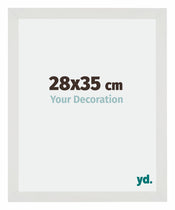 Mura MDF Cornice 28x35cm Bianco Opaco Davanti Dimensione | Yourdecoration.it