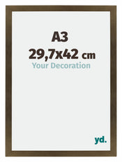 Mura MDF Cornice 29 7x42cm Bronzo Decorativo Dimensione | Yourdecoration.it