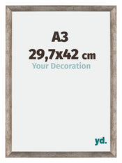 Mura MDF Cornice 29 7x42cm Metallo Vintage Davanti Dimensione | Yourdecoration.it