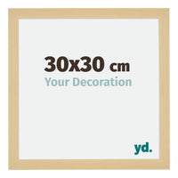 Mura MDF Cornice 30x30cm Acero Decorativo Davanti Dimensione | Yourdecoration.it