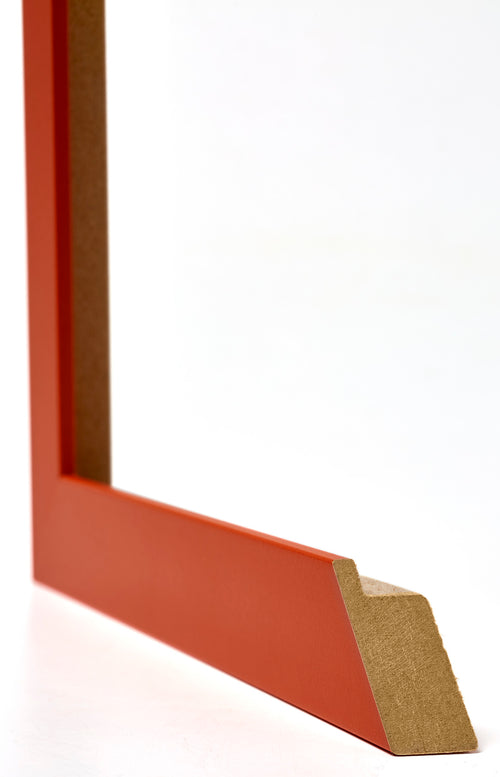 Mura MDF Cornice 30x30cm Arancione Dettaglio Intersezione | Yourdecoration.it