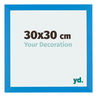 Mura MDF Cornice 30x30cm Blu Acceso Davanti Dimensione | Yourdecoration.it