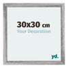 Mura MDF Cornice 30x30cm Grigio Spazzato Davanti Dimensione | Yourdecoration.it