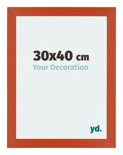Mura MDF Cornice 30x40cm Arancione Davanti Dimensione | Yourdecoration.it