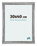 Mura MDF Cornice 30x40cm Grigio Spazzato Davanti Dimensione | Yourdecoration.it