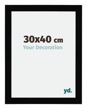 Mura MDF Cornice 30x40cm Nero Lucente Davanti Dimensione | Yourdecoration.it