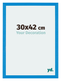 Mura MDF Cornice 30x42cm Blu Acceso Davanti Dimensione | Yourdecoration.it