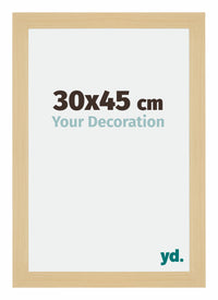 Mura MDF Cornice 30x45cm Acero Decorativo Davanti Dimensione | Yourdecoration.it