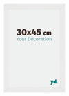 Mura MDF Cornice 30x45cm Bianco Lucente Davanti Dimensione | Yourdecoration.it