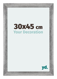 Mura MDF Cornice 30x45cm Grigio Spazzato Davanti Dimensione | Yourdecoration.it