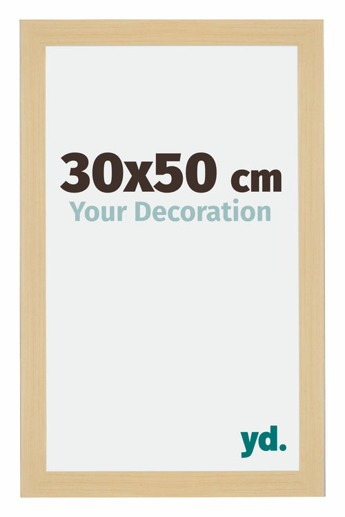 Mura MDF Cornice 30x50cm Faggio Decorativo Davanti Dimensione | Yourdecoration.it