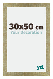 Mura MDF Cornice 30x50cm Oro Antico Davanti Dimensione | Yourdecoration.it