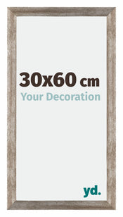Mura MDF Cornice 30x60cm Metallo Vintage Davanti Dimensione | Yourdecoration.it
