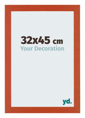 Mura MDF Cornice 32x45cm Argento Lucido Vintage Davanti Dimensione | Yourdecoration.it