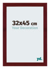 Mura MDF Cornice 32x45cm Giallo Davanti Dimensione | Yourdecoration.it