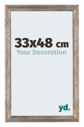 Mura MDF Cornice 33x48cm Metal Vintage Davanti Dimensione | Yourdecoration.it