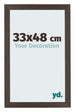 Mura MDF Cornice 33x48cm Roble Oscuro Davanti Dimensione | Yourdecoration.it