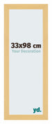 Mura MDF Cornice 33x98cm Decoración De Haya Davanti Dimensione | Yourdecoration.it