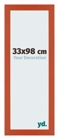 Mura MDF Cornice 33x98cm Naranja Davanti Dimensione | Yourdecoration.it