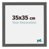 Mura MDF Cornice 35x35cm Antracite Dimensione | Yourdecoration.it