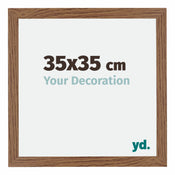 Mura MDF Cornice 35x35cm Rovere Rustico Davanti Dimensione | Yourdecoration.it