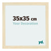 Mura MDF Cornice 35x35cm Sabbia Spazzato Davanti Dimensione | Yourdecoration.it