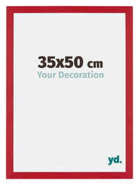 Mura MDF Cornice 35x50cm Rosso Davanti Dimensione | Yourdecoration.it