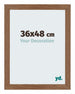 Mura MDF Cornice 36x48cm Rovere Rustico Davanti Dimensione | Yourdecoration.it