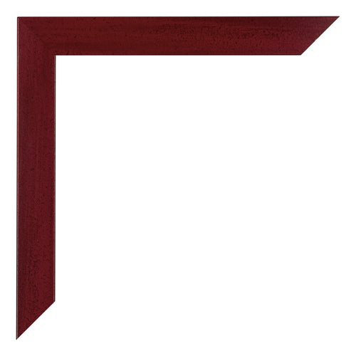 Mura MDF Cornice 36x48cm Vino Rosso Spazzato Dettaglio Angolo | Yourdecoration.it