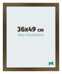 Mura MDF Cornice 36x49cm Decoración De Bronce Davanti Dimensione | Yourdecoration.it