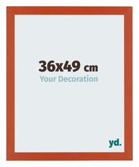 Mura MDF Cornice 36x49cm Naranja Davanti Dimensione | Yourdecoration.it