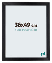 Mura MDF Cornice 36x49cm Negro Mate Davanti Dimensione | Yourdecoration.it