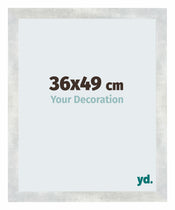 Mura MDF Cornice 36x49cm Plateado Brillante Vintage Davanti Dimensione | Yourdecoration.it