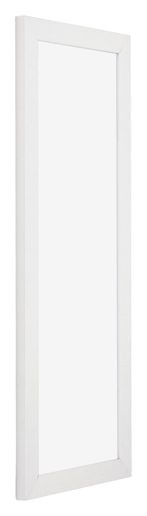 Mura MDF Cornice 37 5x98cm Bianco Lucente Davanti Obliquo | Yourdecoration.it