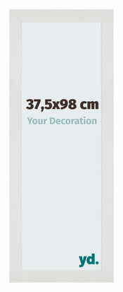Mura MDF Cornice 37 5x98cm Bianco Opaco Davanti Dimensione | Yourdecoration.it